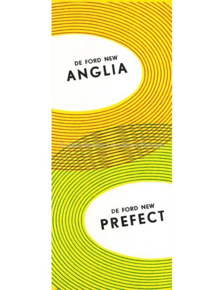 1954 FORD PREFECT & ANGLIA BROCHURE DUTCH
