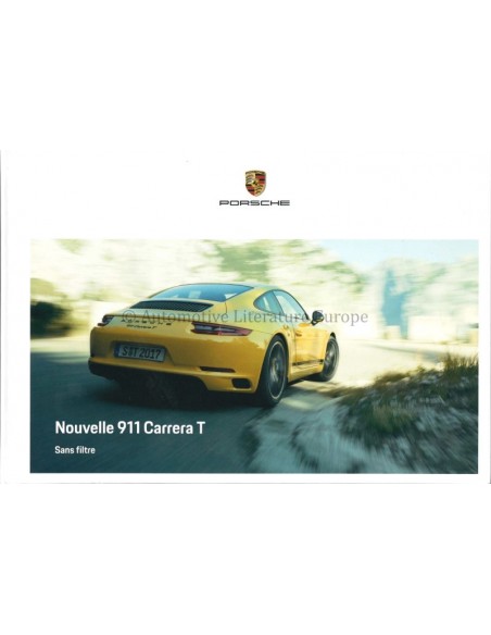 2018 PORSCHE 911 CARRERA T BROCHURE FRANS