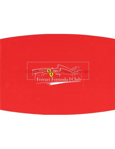 1998 FERRARI FORMULA 1 CLUB FOLDER ITALIAN