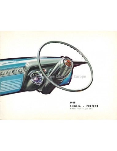 1958 FORD PREFECT & ANGLIA PROSPEKT NIEDERLÄNDISCH