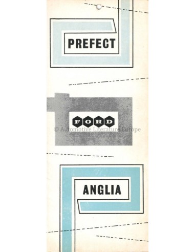 1958 FORD PREFECT & ANGLIA PROSPEKT ENGLISCH