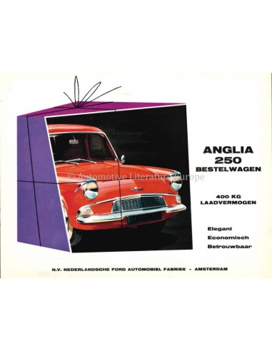 1961 FORD ANGLIA 250 DELIVERY VAN BROCHURE DUTCH