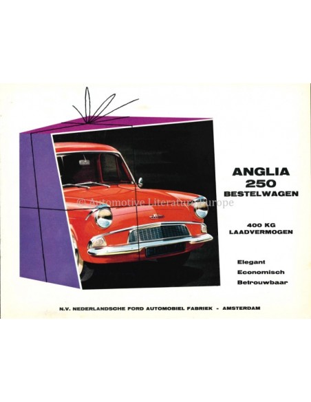 1961 FORD ANGLIA 250 LIEFERWAGEN PROSPEKT NIEDERLÄNDISCH