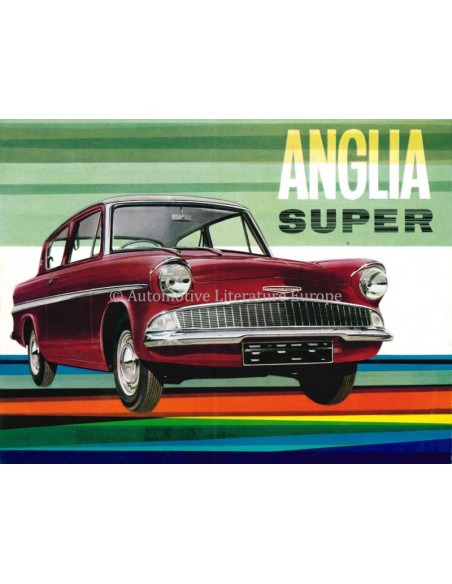 1963 FORD ANGLIA SUPER BROCHURE ENGLISH