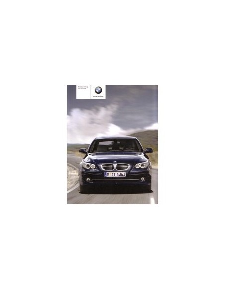 2008 BMW 5 SERIE INSTRUCTIEBOEKJE DUITS