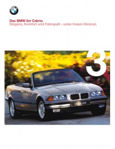 1998 BMW 3ER CABRIO PROSPEKT DEUTSCH