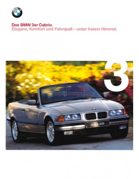 1998 BMW 3ER CABRIO PROSPEKT DEUTSCH
