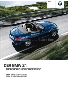 2012 BMW Z4 ROADSTER PROSPEKT DEUTSCH