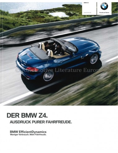 2012 BMW Z4 ROADSTER BROCHURE DUITS