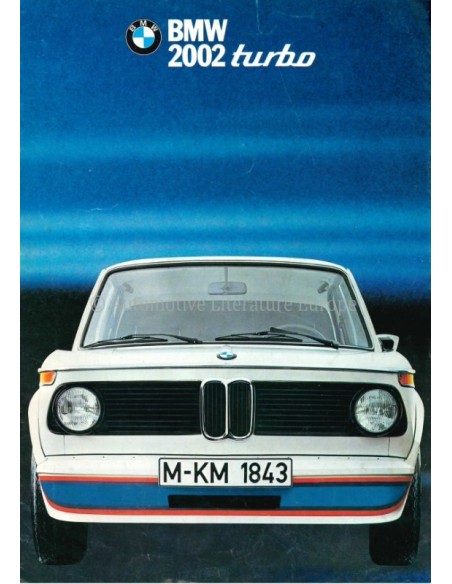 1973 BMW 2002 TURBO PROSPEKT DEUTSCH