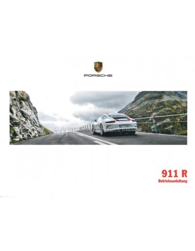 2016 PORSCHE 911 R OWNER'S MANUAL GERMAN