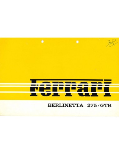1964 FERRARI 275 GTB BERLINETTA PROSPEKT