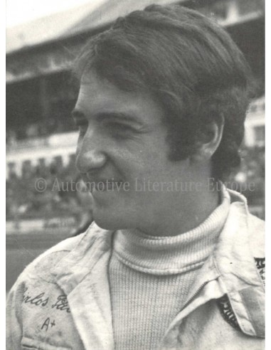 1971 FERRARI CARLOS PACE POSTCARD