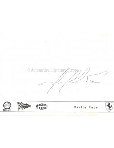 1971 FERRARI CARLOS PACE POSTKARTE 2