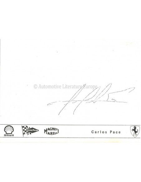1971 FERRARI CARLOS PACE ANSICHTKAART