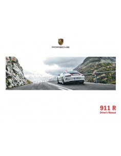 2016 PORSCHE 911 R INSTRUCTIEBOEKJE NEDERLANDS