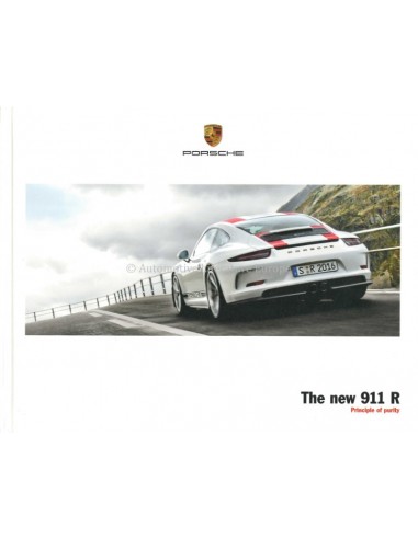 2017 PORSCHE 911 R HARDCOVER PROSPEKT JAPANISCH