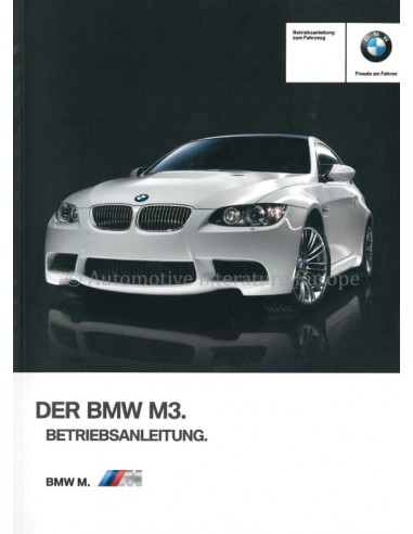 2012 BMW M3 OWNERS MANUAL GERMAN