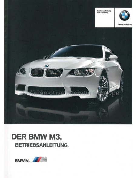 2012 BMW M3 INSTRUCTIEBOEKJE DUITS