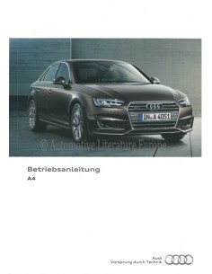 2016 AUDI A4 OWNERS MANUAL GERMAN