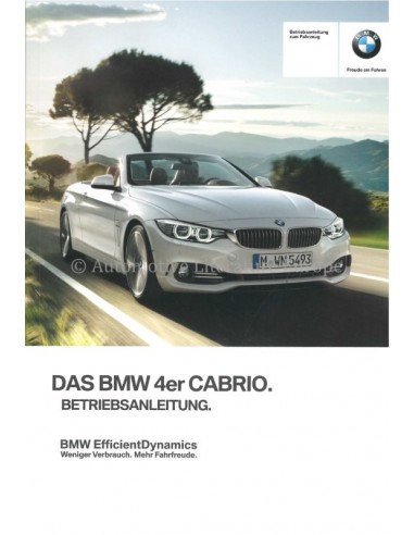 2015 BMW 4ER BETRIEBSANLEITUNG DEUTSCH
