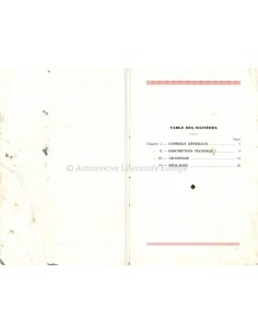1929 BUGATTI TYPE 44 3-LITRES OWNERS MANUAL FRENCH 2