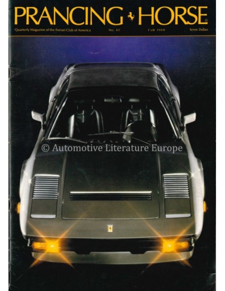 1986 FERRARI PRANCING HORSE MAGAZINE 82