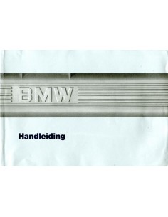 1987 BMW 3 SERIE INSTRUCTIEBOEKJE NEDERLANDS