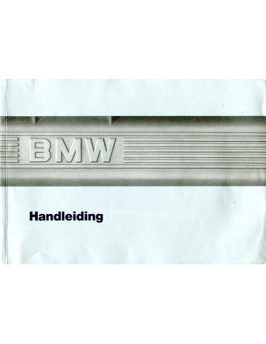 1987 BMW 3 SERIE INSTRUCTIEBOEKJE NEDERLANDS