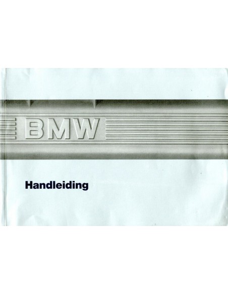 1987 BMW 3 SERIE INSTRUCTIEBOEKJE NEDERLANDS