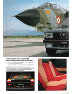 1983 ALFA ROMEO GIULIETTA 2.0 TURBO AUTODELTA BROCHURE GERMAN 2