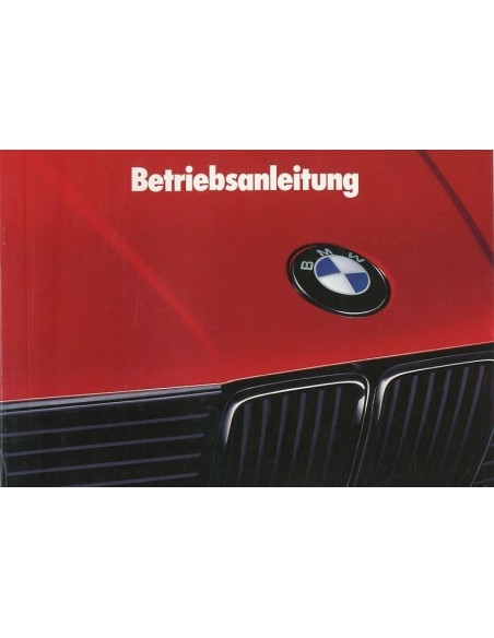 1988 BMW 3ER BETRIEBSANLEITUNG DEUTSCH