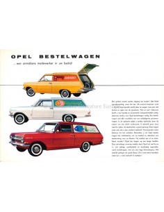 1963 OPEL OLYMPIA SCHNELL-LIEFERWAGEN PROSPEKT NIEDERLÄNDISCH 2