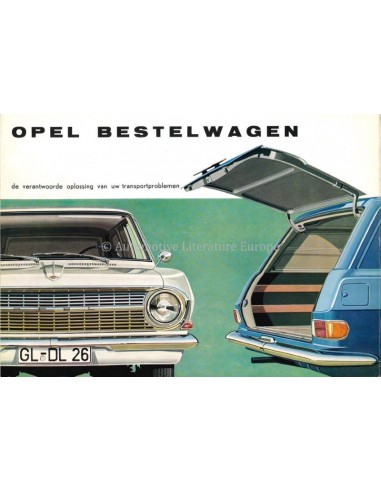 1963 OPEL OLYMPIA SCHNELL-LIEFERWAGEN PROSPEKT NIEDERLÄNDISCH
