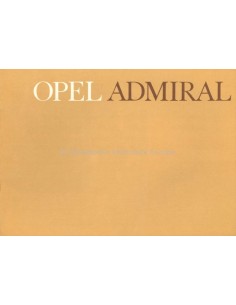 1964 OPEL ADMIRAL A BROCHURE DUTCH