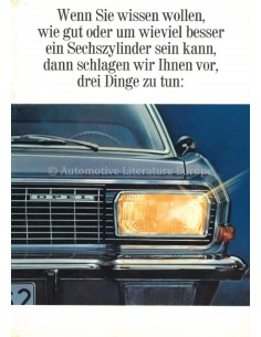 1966 OPEL ADMIRAL A BROCHURE GERMAN