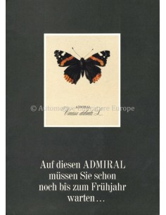 1966 OPEL ADMIRAL A BROCHURE DUITS