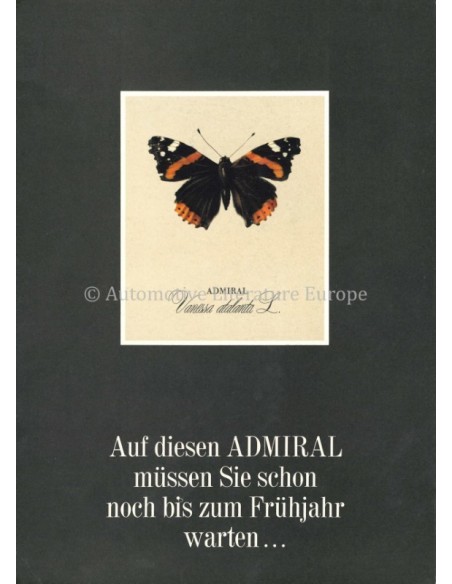 1966 OPEL ADMIRAL A PROSPEKT DEUTSCH