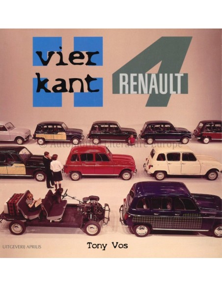 VIERKANT RENAULT 4 - TONY VOS - BOOK