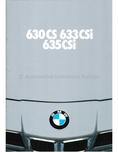 1979 BMW 6 SERIES BROCHURE DUTCH