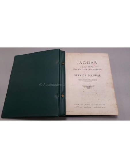 1960 JAGUAR 3.8 LITRE GRAND TOURING SERVICE MANUAL ENGLISH