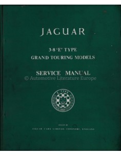 1960 JAGUAR 3.8 LITRE GRAND TOURING SERVICE HANDBUCH ENGLISCH