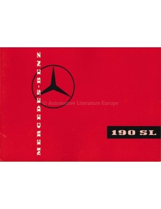 1958 MERCEDES BENZ 190 SL ROADSTER & COUPE BROCHURE GERMAN