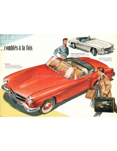 1955 MERCEDES BENZ 190 SL BROCHURE FRANS 2
