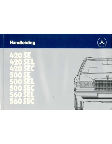 1985 MERCEDES BENZ S KLASSE INSTRUCTIEBOEKJE NEDERLANDS