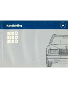 1985 MERCEDES BENZ E KLASSE DIESEL BETRIEBSANLEITUNG NIEDERLÄNDISCH