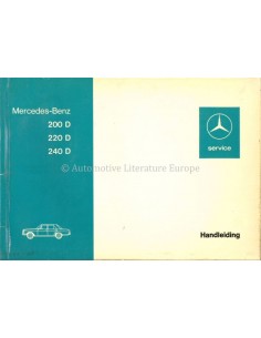 1973 MERCEDES BENZ E KLASSE BETRIEBSANLEITUNG NIEDERLÄNDISCH
