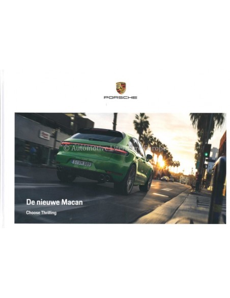 2020 PORSCHE MACAN HARDCOVER BROCHURE NEDERLANDS