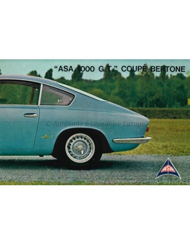 1962 ASA 1000 G.T. COUPE BERTONE BROCHURE ENGLISH