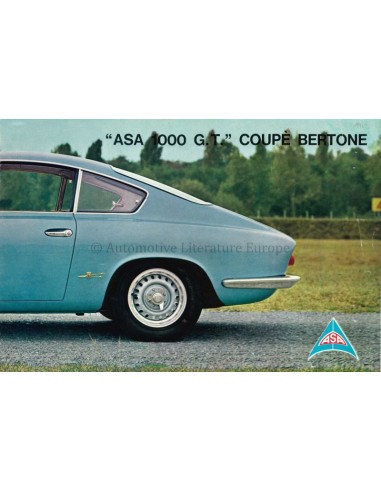 1962 ASA 1000 G.T. COUPE BERTONE BROCHURE ITALIAN